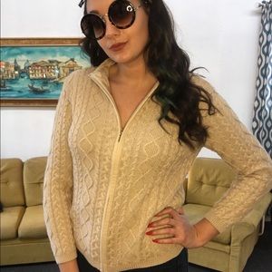 Vintage Zip Up Sweater